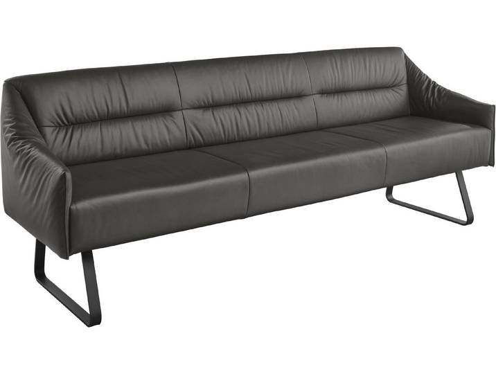 Musterring Essbank JustB! SP500 (1-St), Metallkufe schwarz, verschiedene Farben, Breite 220 oder 250 cm