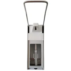 Desinfektionsmittelspender ALU 500ml mit langem Armhebel und Frontblende