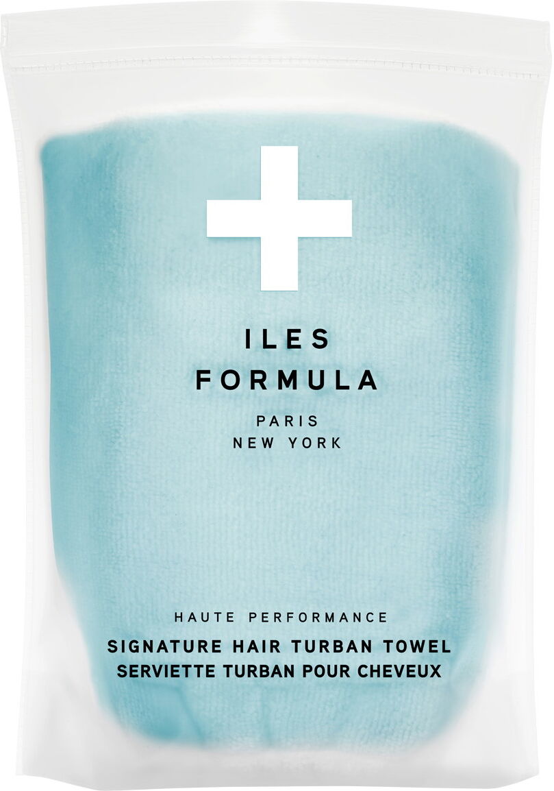 Iles Formula Haute Performance SPA Hair Turban Towel Spa Blue