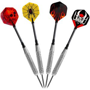 Karella Dartpfeile Steeldarts lose, 8273.01, mit Metallspitze, 19g, 24 Stück