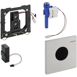 Geberit Urinalsteuerung mit elektronischer Spülauslösung, Batteriebetrieb, Abdeckplatte Mambo, 116.033.FW.1