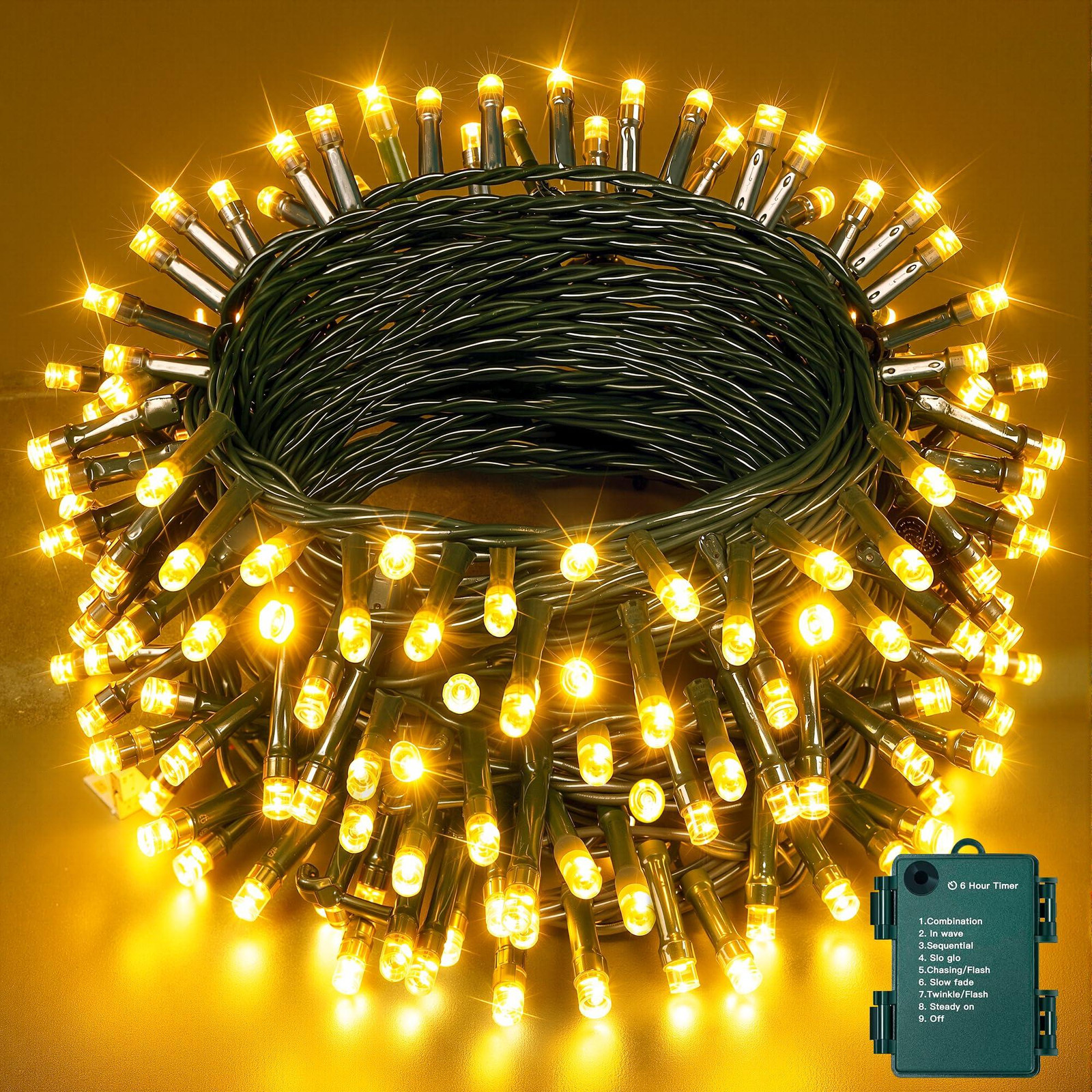 Dripio LED-lichtslinger warmwit met 100 LED's, 10 meter