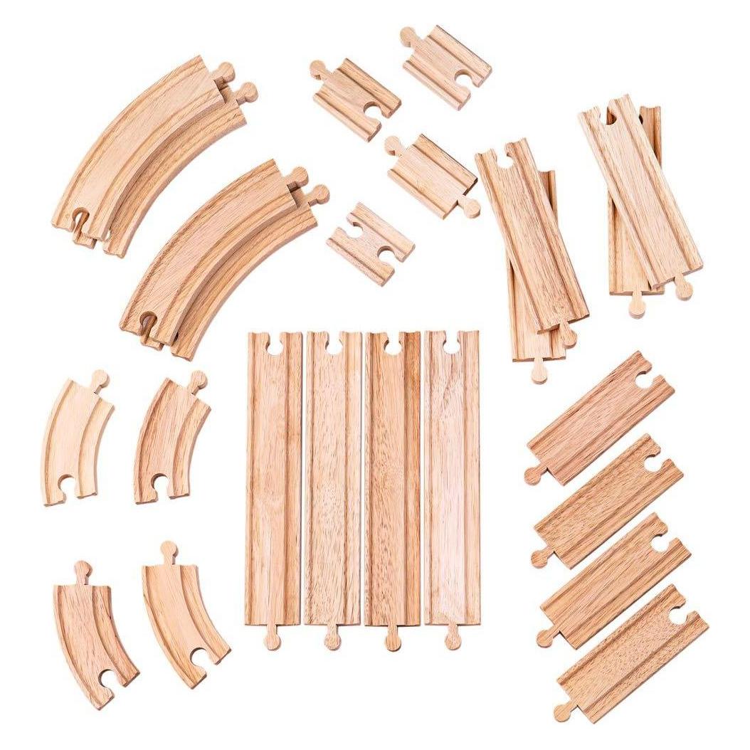 Bigjigs Holz-Erweiterung Kit Schienen und Kurven (BJT057)