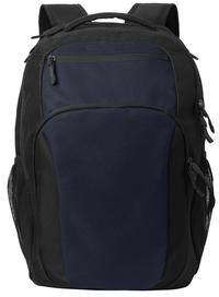 Port Authority PABG232 Transport Backpack in True Navy Blue/Black size OSFA   Denier Polyester BG232