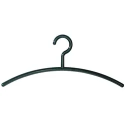 Kerkmann Kleiderbügel Schwarz 460 x 10 x 190 mm 5 Stück