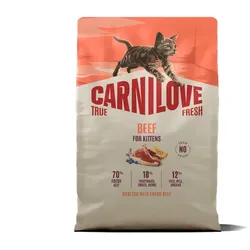 Carnilove True Fresh Kitten Rind Katzentrockenfutter Rind Kitten