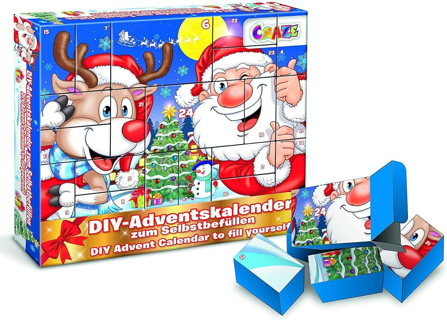 oCreon Adventskalender 25345 DIY Kerst voor Meisjes en Jongens - Kleurrijk