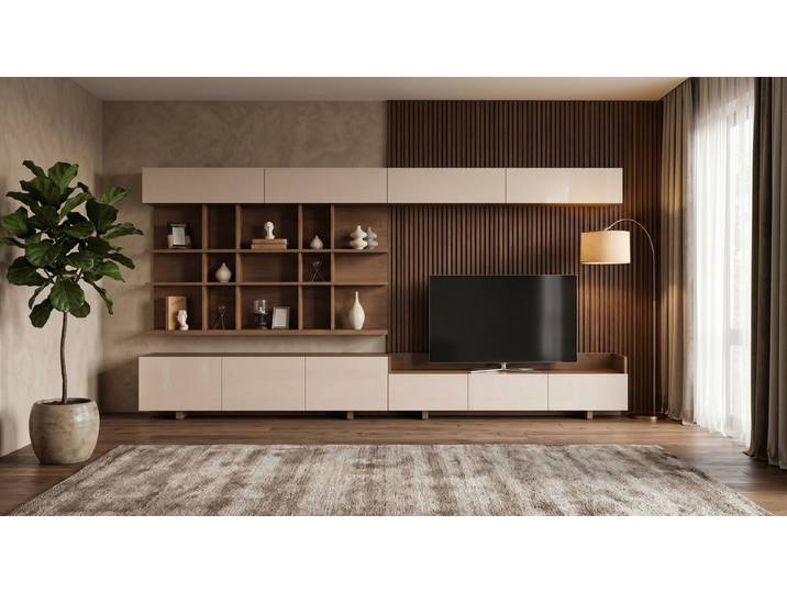 JVmoebel Wohnwand Wohnzimmer Set Moderner Stil Design zeitlose Eleganz Verarbeitung, Made in Europa