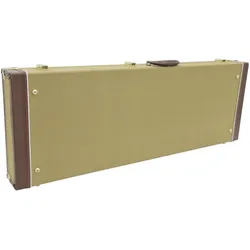 Dimavery Holz-Case für E-Gitarren, tweed (E-Gitarre), Instrumententasche + Koffer