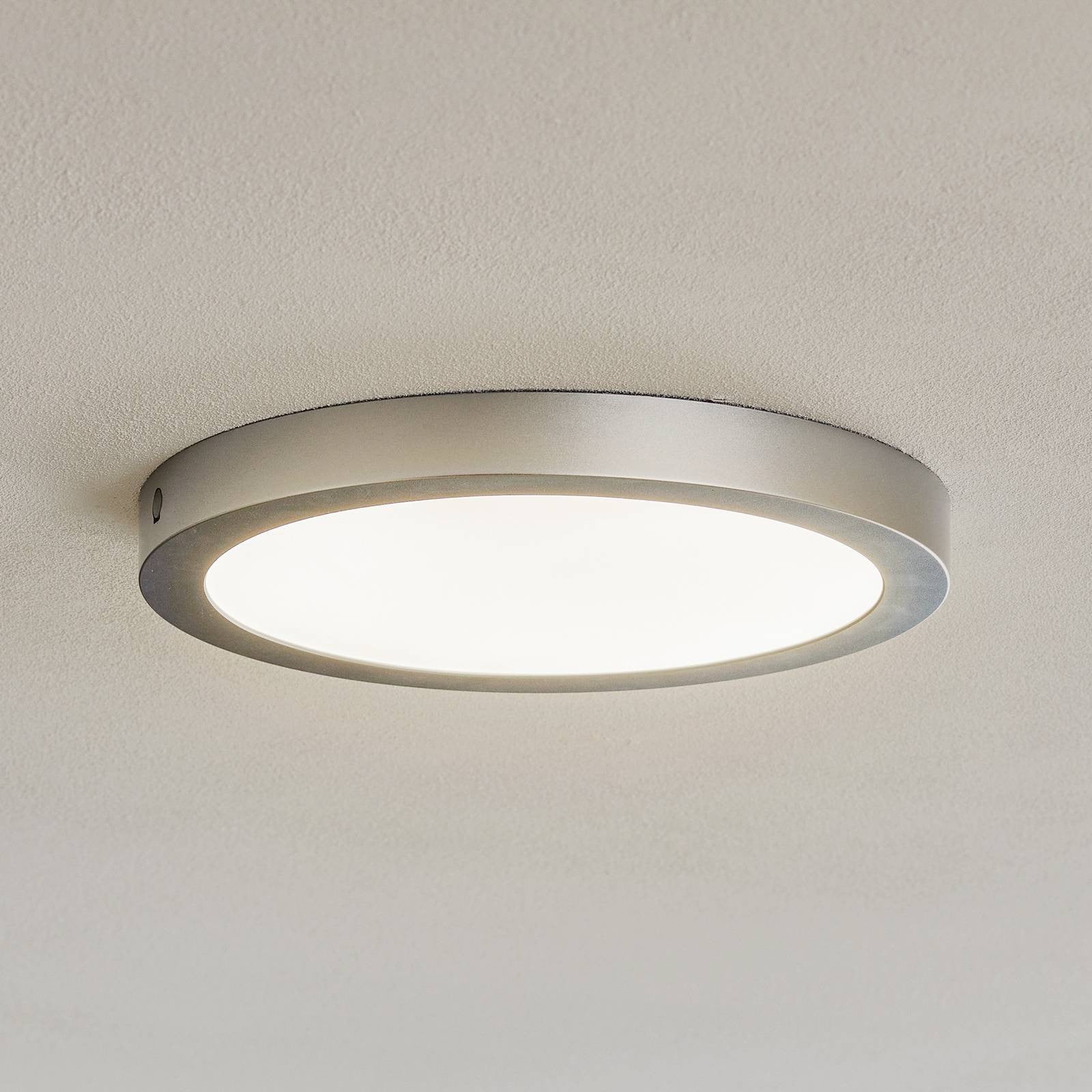 Paulmann Abia modern ronde LED-plafondlamp in zilver en chroom