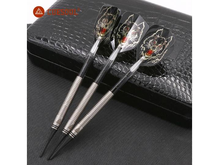 CUESOUL 90% jeu de fléchettes à pointe souple en tungstène 16g/18g fléchettes électroniques professionnelles 3 pièces