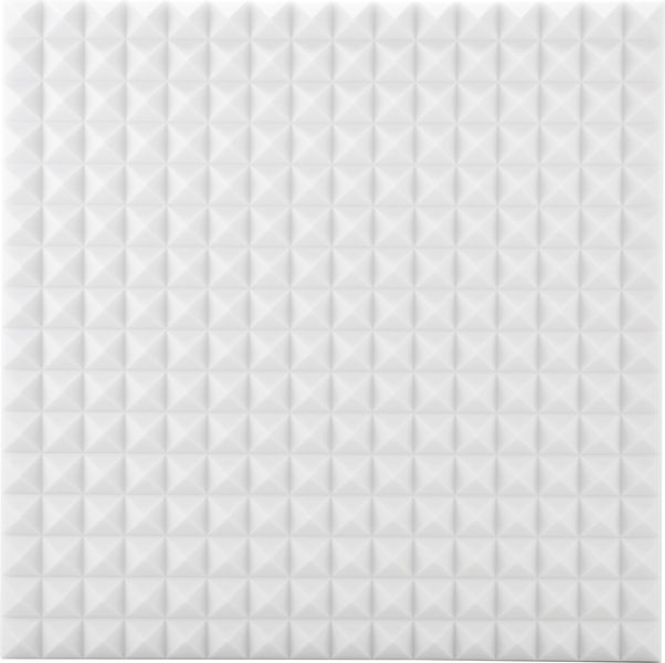 t.akustik Melamine Pyramid 70mm WH bianco
