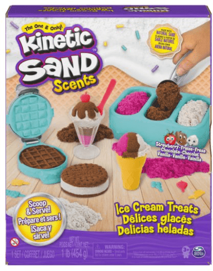 Kinetic Sand: Ice Cream Treats (454g) - Scented Playset for Kids