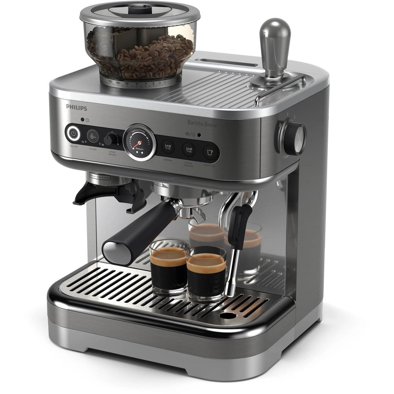 Philips Siebträgermaschine PSA3228/01 / Barista Brew Grau