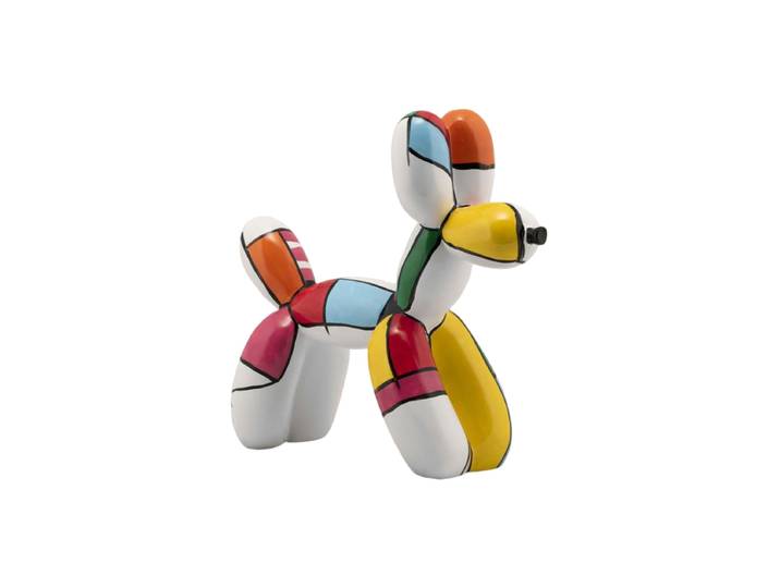 Handgefertigte Design Skulptur „Hund aus Luftballons“ 27 x 33 cm Multicolor Crea Collection