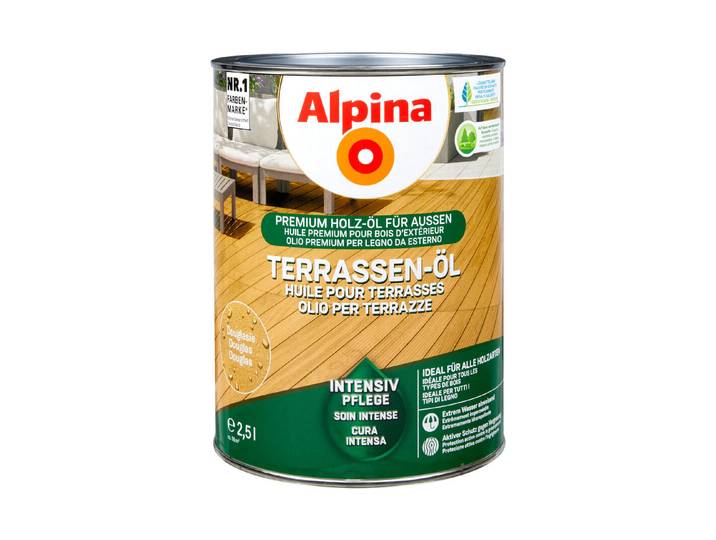 Alpina Terrassen-Öl Douglasie Gelb 2.5 l Matt