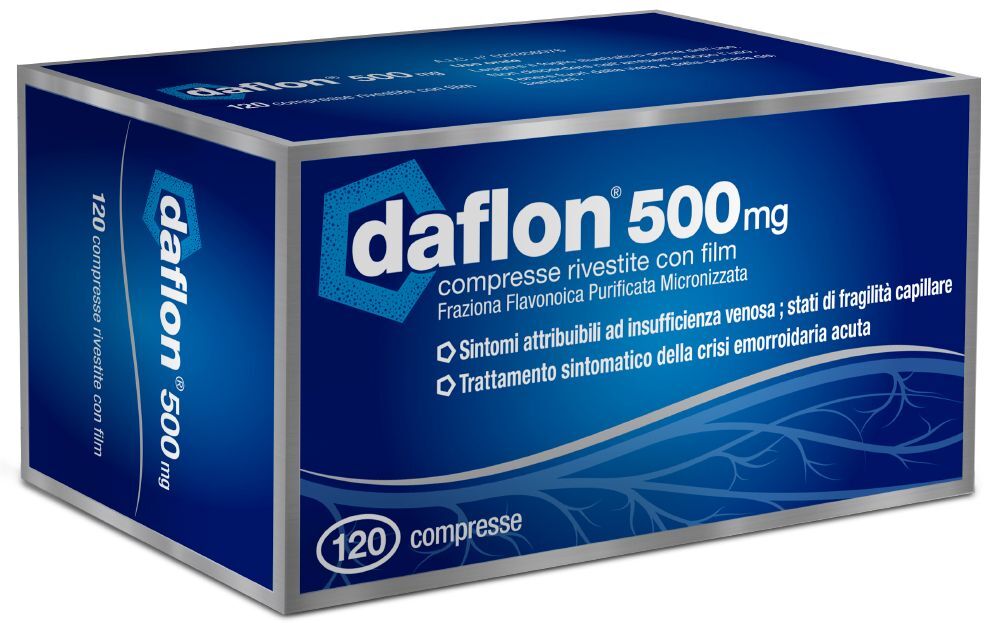 SERVIER ITALIA SpA Daflon 500 mg, 120 Compresse Rivestite