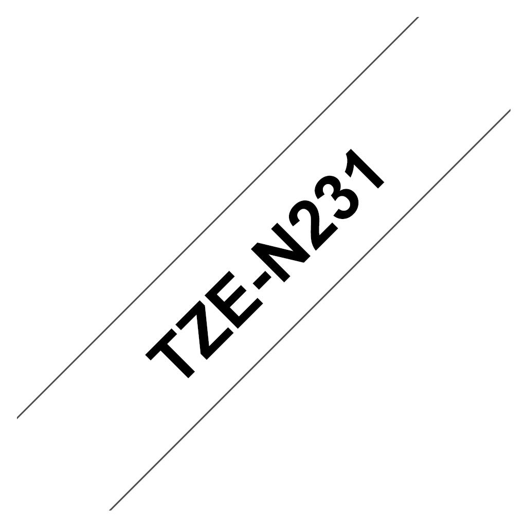 Brother Tze-N231 (1.20 cm, Schwarz, Weiss) (TZe-n231)