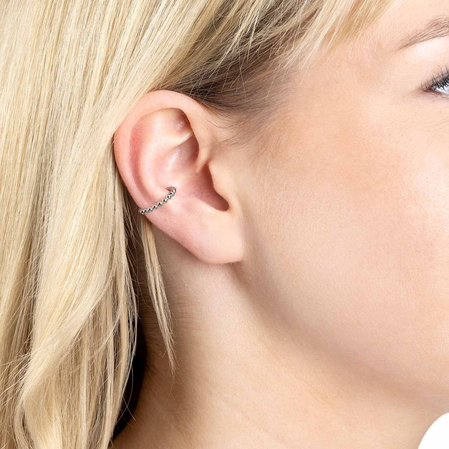 Ciao! By Leonardo Ohrklemme CIAO BY LEONARDO "Earcuff Lollo CIAO", silber (edelstahlfarben), Ohrringe, Damen, 14mm, Edelstahl