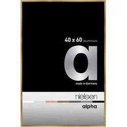 Nielsen Bilderrahmen Alpha Aluminium Normalglas / Floatglas / Brushed Amber / 40...
