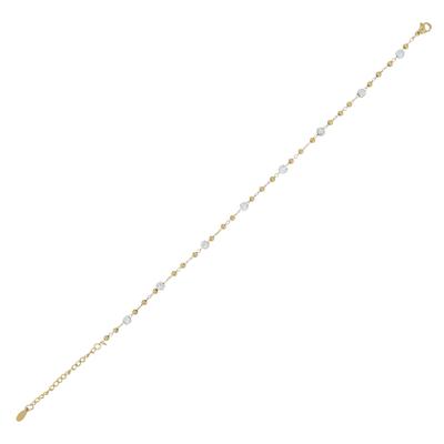 Kettenanhänger ADELIA´S "Anhänger aus Edelstahl mit Perle", gold, Schmuckanhänger, Damen, Edelstahl, Kettenanhänger, Eine schöne Geschenkidee für jeden Anlass