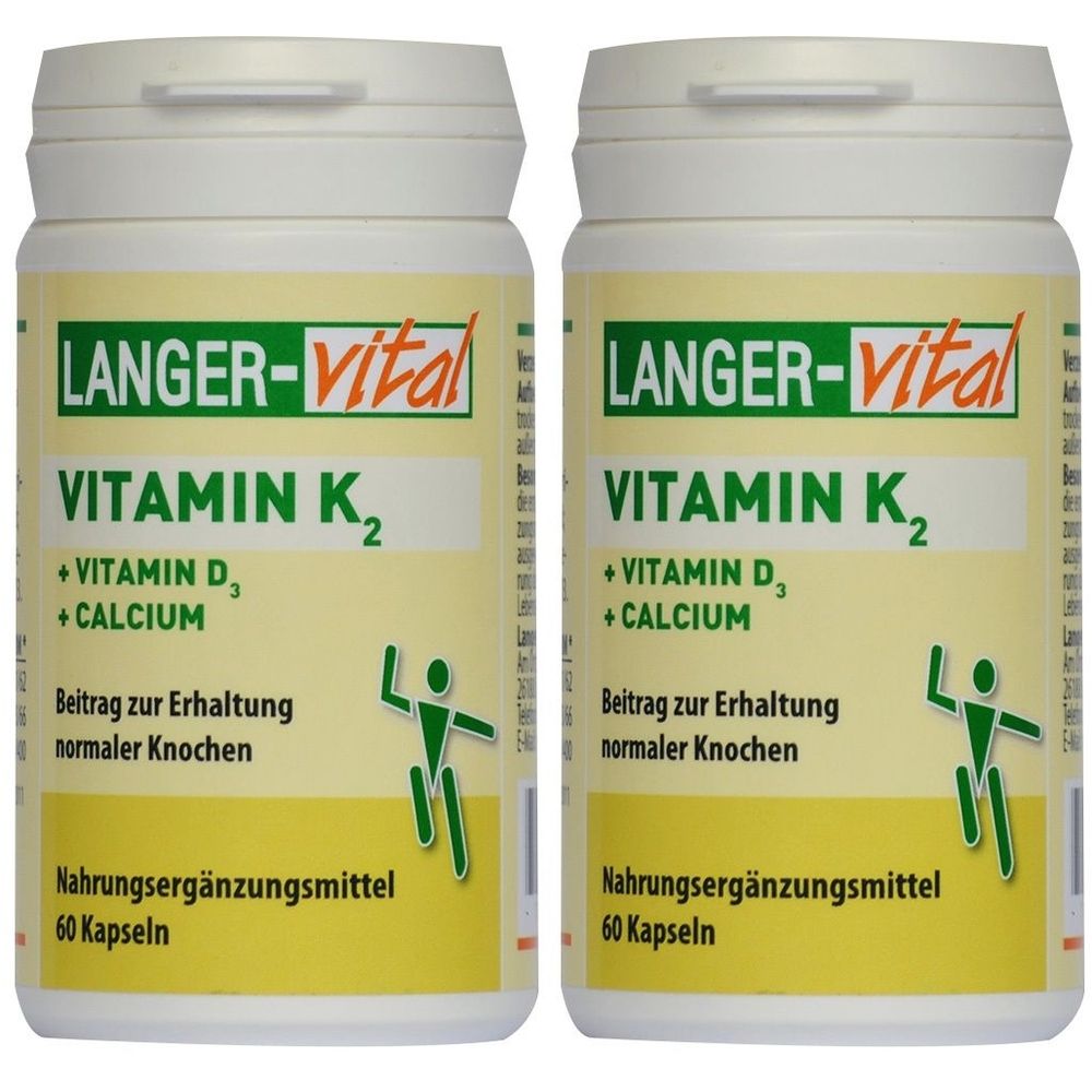Vitamin K2+D3+Calcium Kapseln 2x 2x60 St