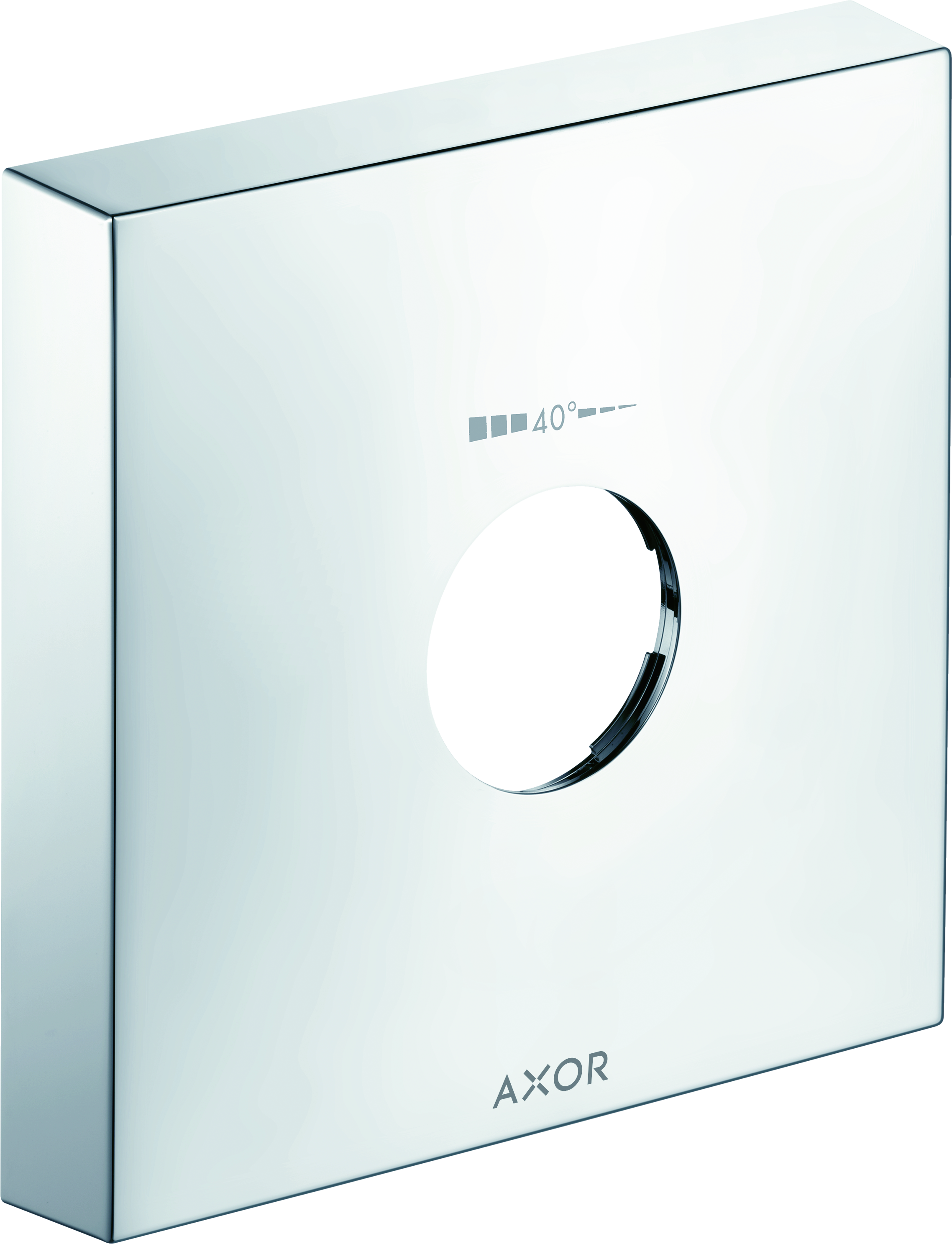 Hansgrohe Axor rosace d'extension 14966000 2000 trou, carré, flèche, chrome
