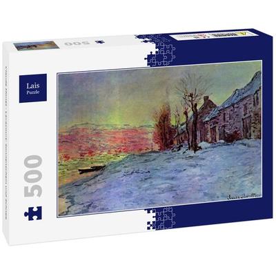 Lais Puzzle Claude Monet - Lavacourt: Sonnenschein und Schnee 500 Teile