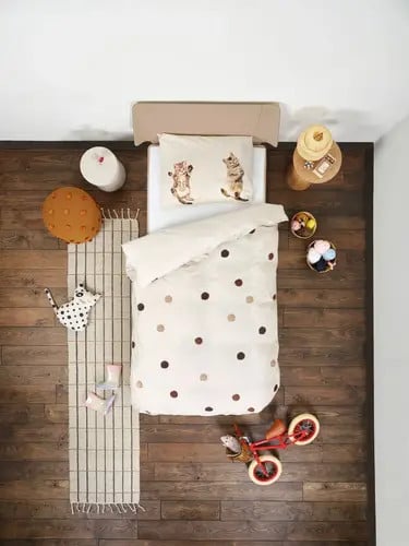 Snurk Kitten Friends Dekbedovertrek voor volwassenen 140x200/220 cm
