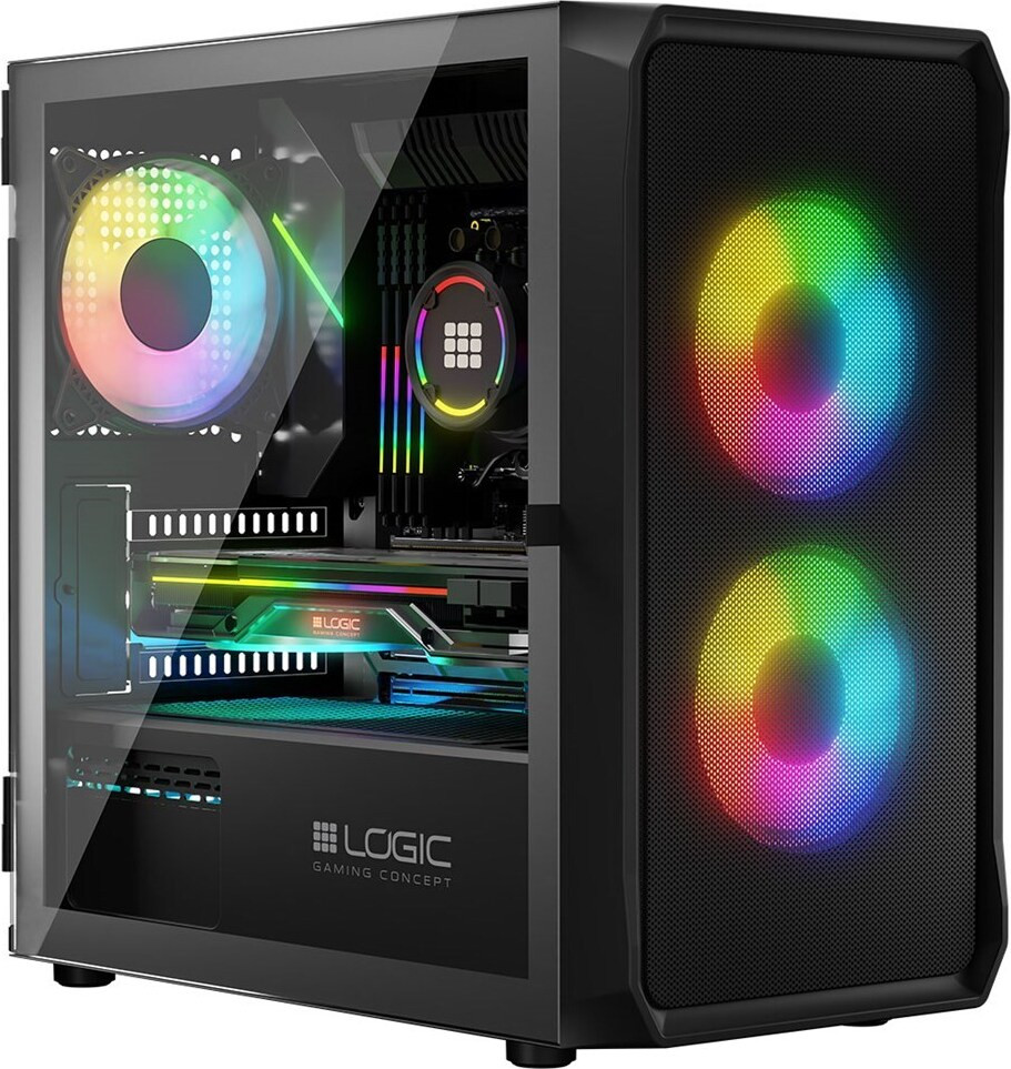 Logic Housing Portos ARGB Mini USB 3.0 behuizing, zwart