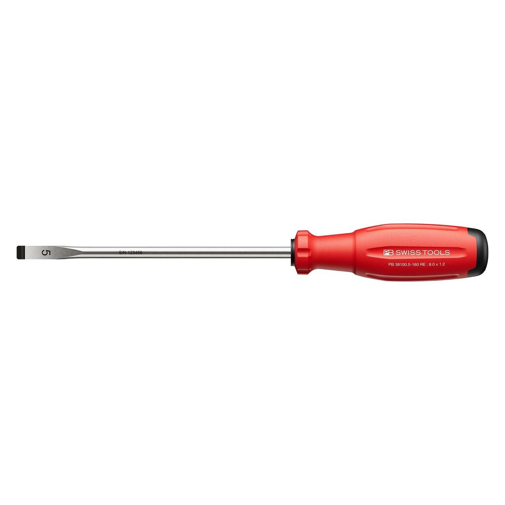 PB Swiss Tools Schraubenzieher PB 8100 RB SwissGrip (PB 38100.5-160 RE-141253.5163)