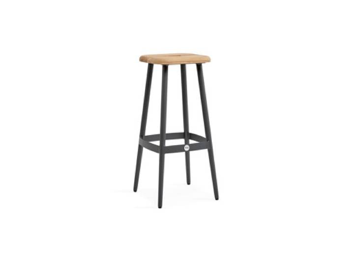 2er Set Suns Virenze Barstuhl Aluminium/Teak