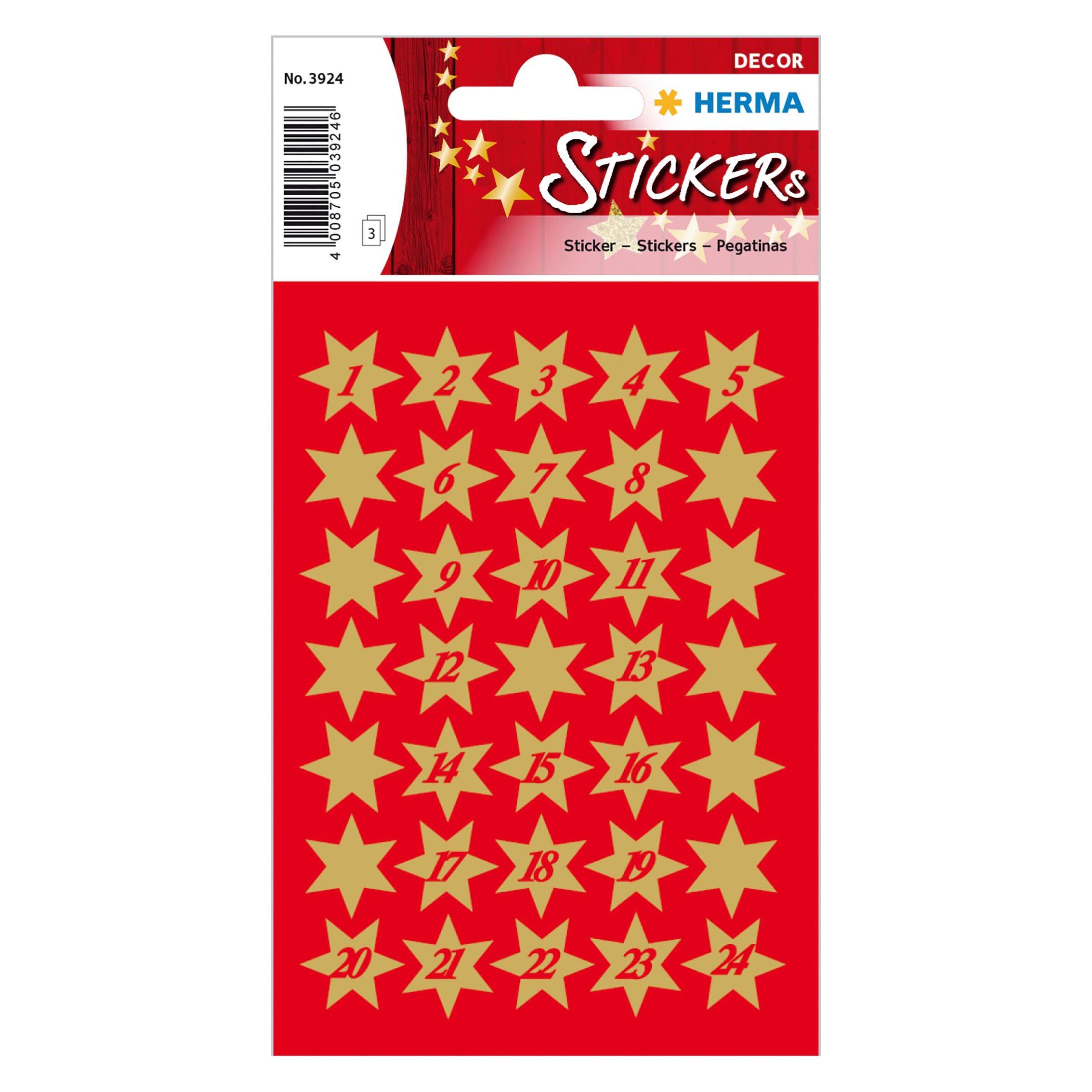 Herma Sticker Sterne (102 Sticker) (3924)