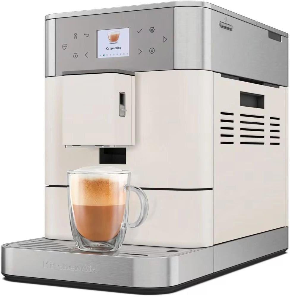 Kaffeevollautomat "KitchenAid Kaffeevollautomat KF6 Porzellanweiss", schwarz grün, B:100cm T:500cm, Kaffeevollautomaten, Kaffeevollautomat schwarz grün Einheitsgröße