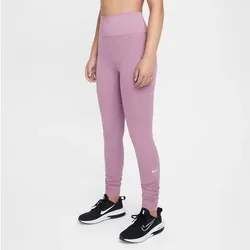 NIKE Kinder Shorts One Girls' Dri-FIT High-Waisted Leggings, Größe S in Pink Pink