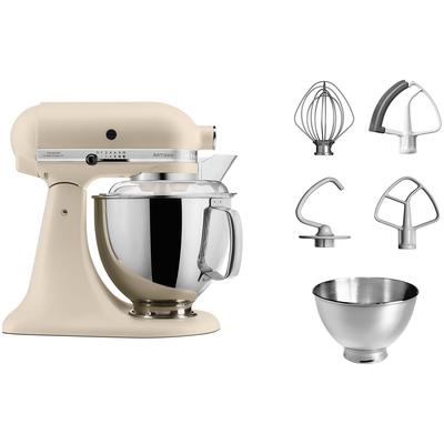 KITCHENAID Küchenmaschine "5KSM175PSE", beige (fresh linen), B:24cm H:36cm T:37cm, Küchenmaschinen, mit Zubehör im Wert von ca. 112,-€ UVP, Küchenmaschine