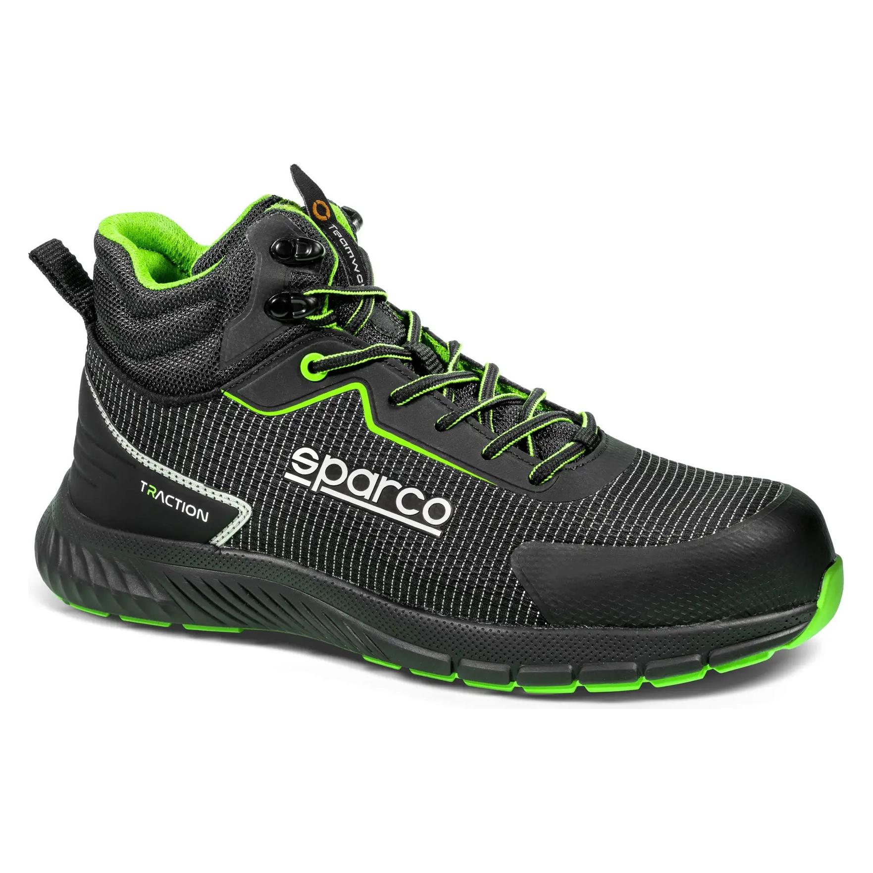 Sparco Sicherheitsstiefel traction-h naoki Schwarz (43) (TRACTION NAOKI NRVF NOIR)
