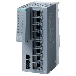Siemens SIEM 6GK5108-0BA00-2AC2 SCALANCE XC108, 8x 10/100MBit/s RJ45-Ports (8 Ports), Netzwerk Switch, Grau