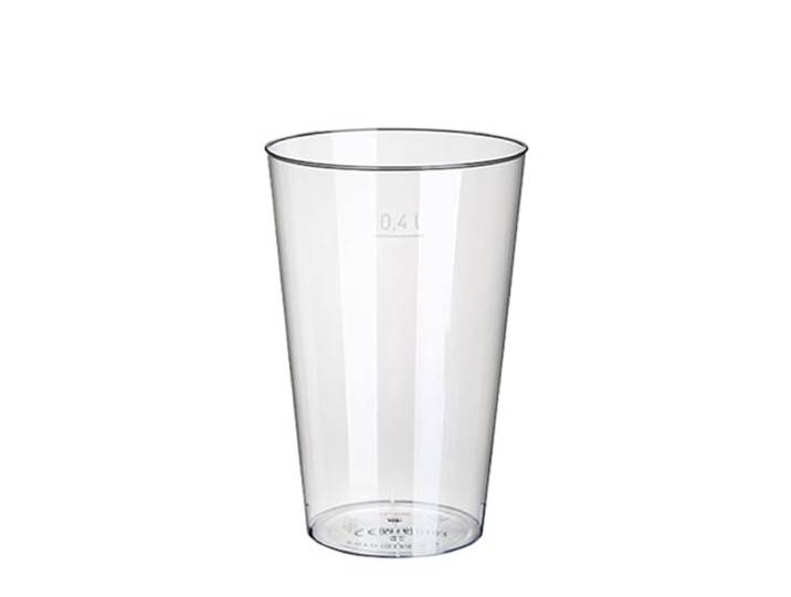 500 Trinkbecher, PS 0,4 l Ø 9 cm · 13 cm glasklar plastik