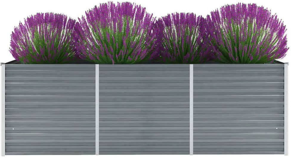 Freeport Park Outdoor Planter Box Grey 77cm H x 240cm W x 80cm D