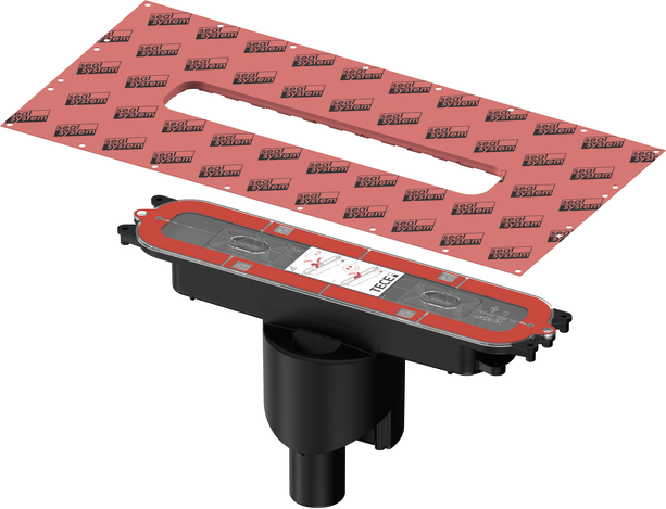 "Tece drainprofile Ablauf ""senkrecht"", DN 50, Ablaufleistung 1,37 l/s, 673003 673003"