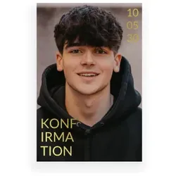 Einladungskarte Konfirmation: Modern Style mit Foto