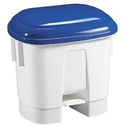Hardwex Tretabfallbehälter Sirius mit blauem Deckel 30 l