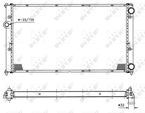Nrf Kühler, Motorkühlung 50458 Für Vw