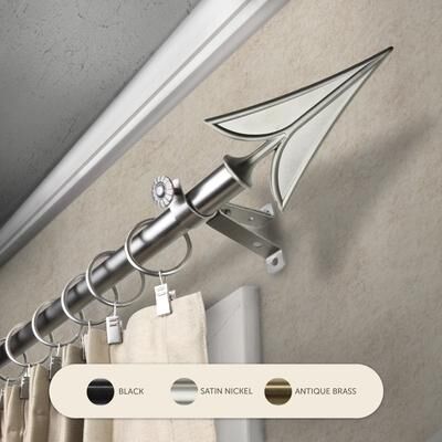 InStyleDesign Alpha Adjustable Curtain Rod 13/16 inch dia.