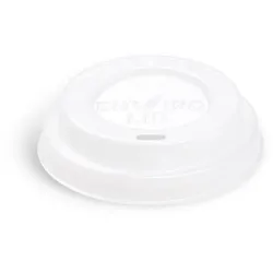 Domdeckel (CPLA) weiß für Becher Ø80mm
