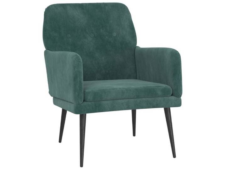 SARA@Fauteuil Vert foncé 62x79x79 cm Velours - Fauteuil mixe 1 personne HO89776