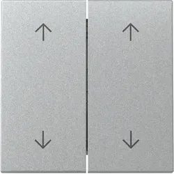 Gira Wippe 2-fach Pfeile System 55 Aluminium 329726