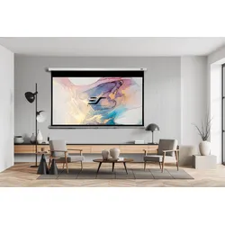 Manuelle Leinwände-Manual projection screens for beamer by elite screens-Elite Screens, Beamer Leinwand, Projektionsleinwand, Heimkino Schwarz / 16:9 / 120" (266 x 149)