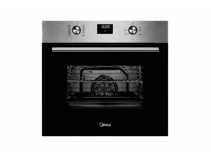 Midea Einbaubackofen Midea Einbau-Backofen 65M90D2IX, 70 l, 9 Funktionen, ECO Plus, mit 1-fach-Teleskopauszug